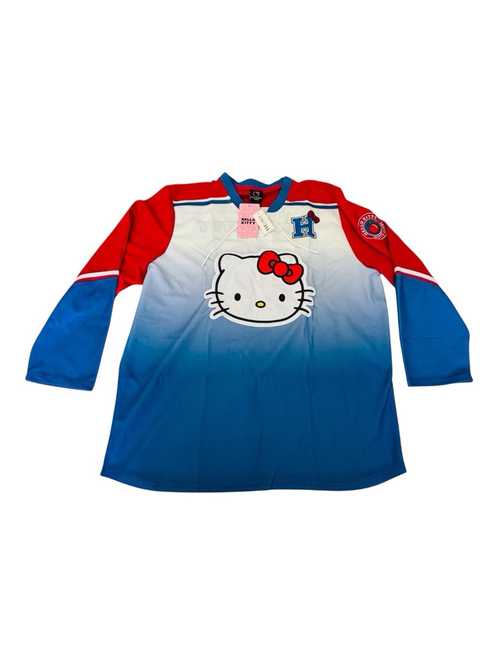 Hello Kitty Hockey Jersey Gradient New Authentic Sanrio Adult 2X NWT Exclusive